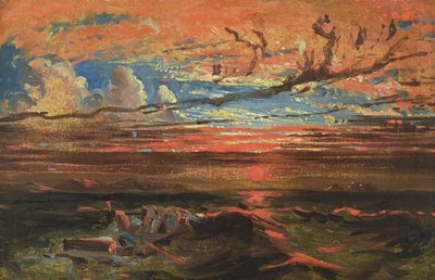 Tramonto sul mare dopo una tempesta da Francis Danby